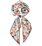 RFQMNO Hair Scarf for Women - 53"x5.3" Purse Scarf, Extra Long Satin Wrap, Versatile Belt & Boho ...