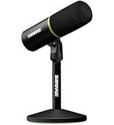 Shure MV6 Gaming Microphone – Dynamic USB Mic for PC Gaming & Streaming with Tap-to-Mute, Noise C...