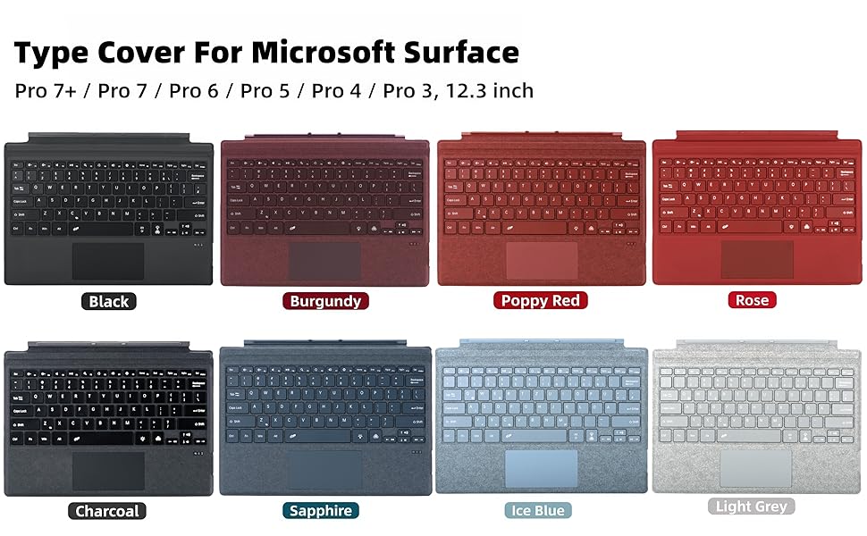 Microsoft Surface Pro 7+ 7 6 5 4 3 keyboard