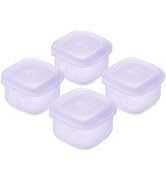 Olababy Clear Sense Silicone Storage Containers 4pk for Baby Food, Snacks, Formula, Puree, Sauce ...