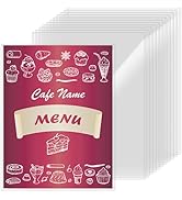 AKONEGE 12PCS 8.5 x 11" Rigid Print Protectors, Hard Plastic Sheet Protectors, Clear Rigid Top Lo...