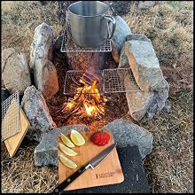 Lipper International Bamboo Wood Thin Kitchen Cutting Boards with Oval Hole Corner BUSHCRAFT CAMPING