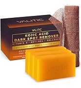 VALITIC Kojic Acid Dark Spot Remover Soap with Turmeric, Vitamin C, Retinol - Original Japanese C...
