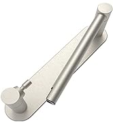 WZRUA Adhesive Toilet Paper Holder Brushed Nickel Bathroom Double Post Pivoting Toilet Tissue Hol...