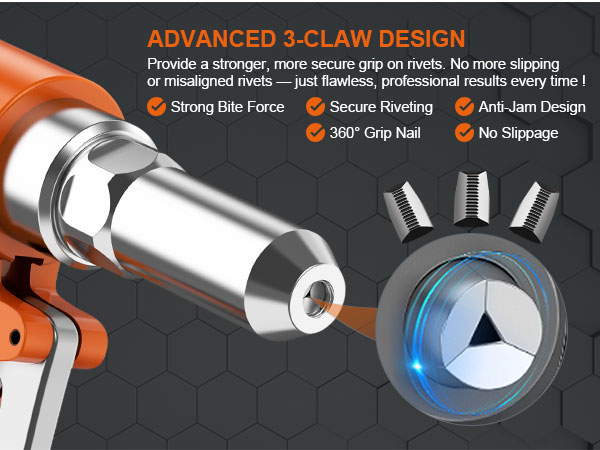 Pneumatic air rivet gun