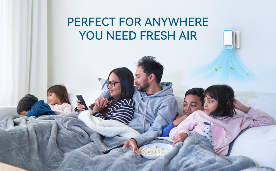 Air Ionizers for Home, Plug In Negative Ion for Bedroom