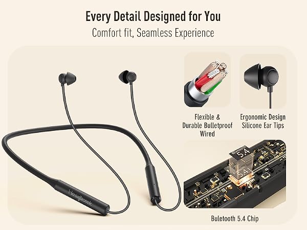 Bluetooth 5.4 Wireless Sleep In-Ear Earbuds durable bulletproof wired