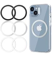 KALAPOP Metal Rings 6PCS,Ultra-Thin(0.4mm)for MagSafe Sticker/Magnetic Adapter/Phone Cases/Wirele...