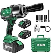 KIMO Impact Wrench 1/2 Inch, 890Ft-Lbs(1200N.m), 4000RPM Brushless Motor High Torque Impact Drive...