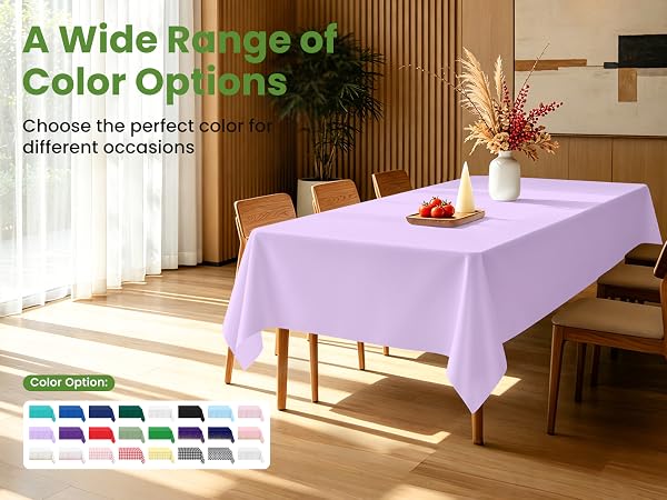 lilac tablecloth