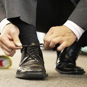 black shoelaces