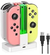 FastSnail Charging Dock for Nintendo Switch for Joy Con & OLED Model Controller with Lamppost LED...