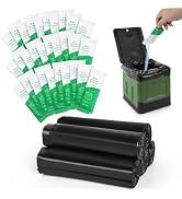OTraki Camping Toilet Bags Drawstring 8 Gallon with 30 Poo Gel Set, Portable Toilet Bags for Camp...