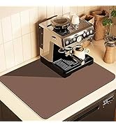 Super Absorbent Coffee Bar Accessories,Hide Stains Espresso Accessories,Non-Slip,Durable Rubber B...