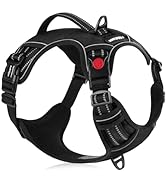 rabbitgoo Dog Harness Medium Sized, No Pull Pet Harness with Soft Padded Handle, Adjustable Refle...