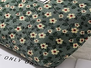 green floral makeup bags