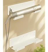 Straightener Holder, 2-Pack Stainless Steel Hair Tool Organizer, Hair Dryer Holder Wall Mount for...