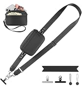Clip and Go Strap for Phone with Wallet Crossbody, Adjustable Phone Lanyard with Detachable RFID ...