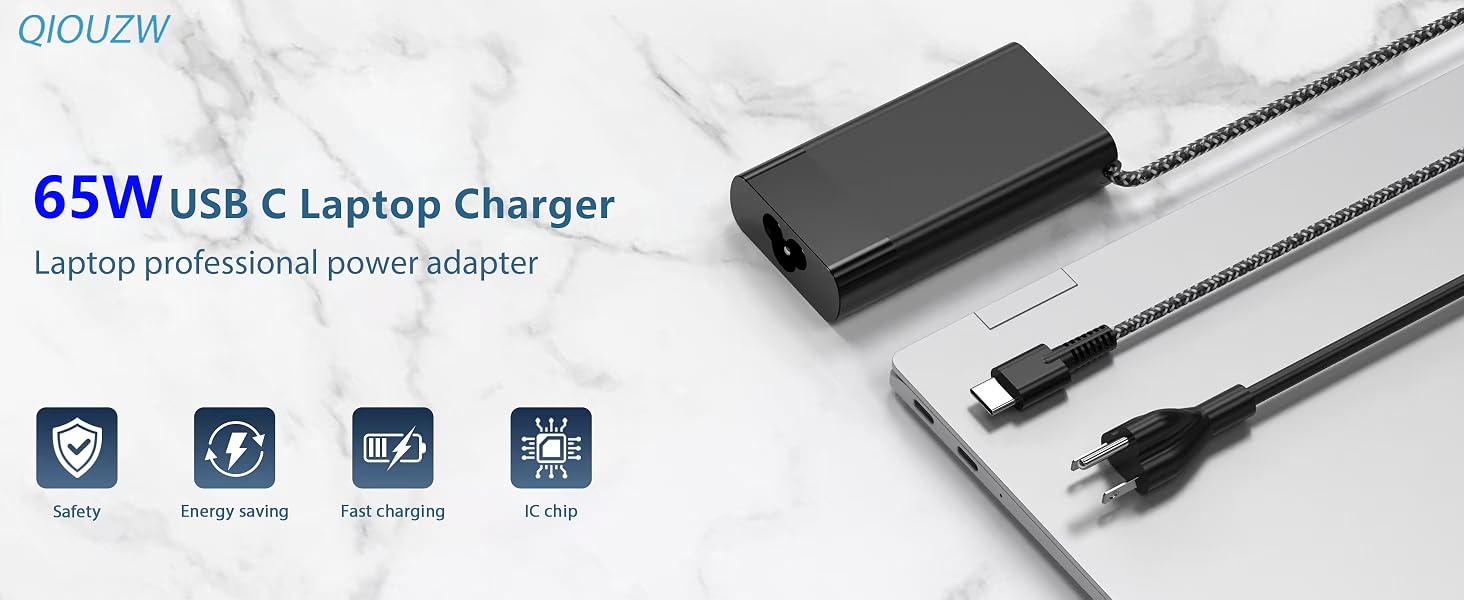 HP 65W USB-C Laptop Charger