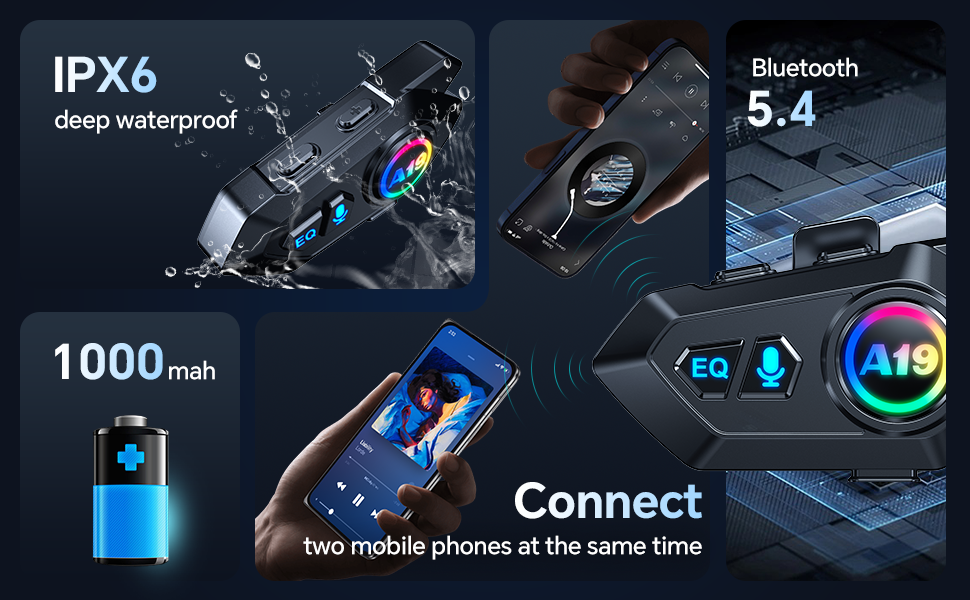 Motorcycle Helmet Bluetooth Headset