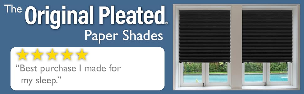 original pleated blackout shade