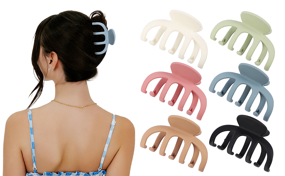 SMKSL Matte Banana Jaw Clips Hair Accessories for Women