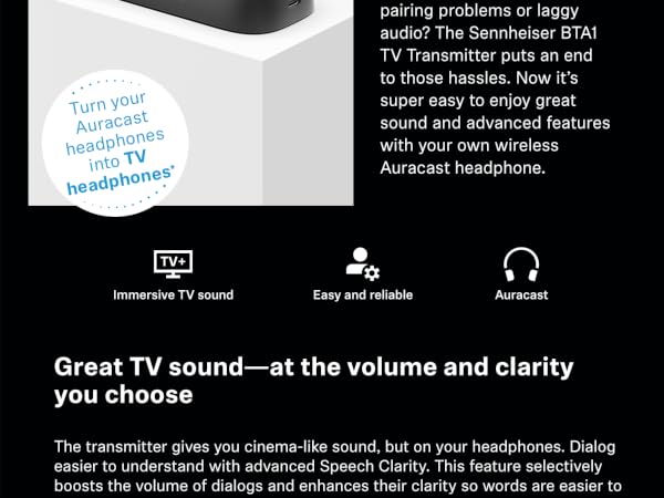 Sennheiser BTA1 TV Transmitter