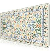 iCasso Desk Matt for Desktop, Desk Pad Mat, Green Floral Computer Mat for Keyboard and Mouse, XXL...