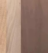 Close-up of wood surface textures, displaying three vertical sections with varying shades and grain patterns.