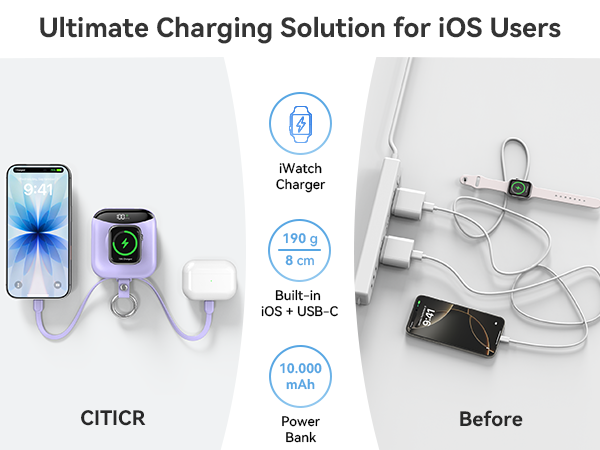 power bank with cords