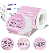 Joatuxul 2 Inch Round Holographic Thermal Labels, Compatible with T50M Pro/M110/M100/M220 and Oth...