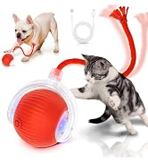 MAXTOOA Interactive Cat Toys for Indoor Cats Smart Automatic Ball Rolling for Bored Kitten Pet Up...