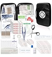 300Piece Travel First Aid Emergency Kit Home Essentials Hiking Survival Essential Kit for Outdoor...