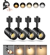 TuyuBEE 5-Color Zoomable H Track Lighting Heads H Type Track Light Heads Dimmable LED Track Light...