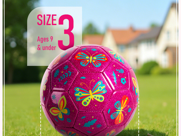 Size three soccer ball for girls