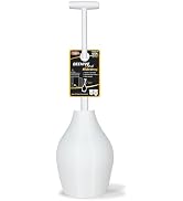 Korky 97-5A BeehiveMAX Hideaway-Heavy Duty Toilet Plunger with Holder-Drip Free Carry-Seals All B...