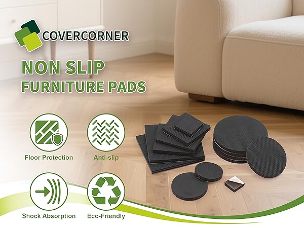 Non slip furniture pads