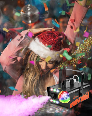 fog machine with LED light smoke machine for Christmas party