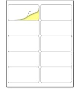 (2" x 4") 30 Sheets, Printable White Sticker Labels, Laser/Inkjet Printing - Matte, 10 per Page