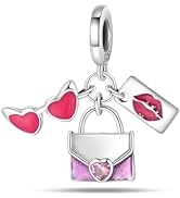 LIGHTDOG 925 Sterling Silver Charms for Bracelets Necklaces Dangle Pendants Beads Charms Fits Pan...