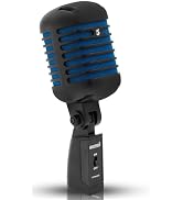 5 CORE Classic Retro Microphone Dynamic Metal Body Old Vintage Style Unidirectional Cardioid Mic ...