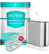 Dental Floss Picks-Holy Rose Floss Dispenser Gray -Travel Flossers Toothpick Box-with Adults Flos...