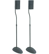 Sanus Home Theater Series Adjustable Height Speakers Stands for Satellite Speakers - Tear Drop Ba...