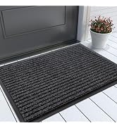 Yimobra Front Door Mat Outdoor Indoor Entrance, 100% Waterproof All-Season All Weather Doormat, W...