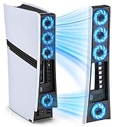 Ps5 Pro 4 Cooling Fans,Ps5 Pro Accessories Fan with USB 3.0,Efficient Quiet Cooler Fan with Adjus...