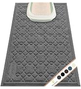 Motsamla Cat Litter Box Mat, 35" x 24" Large Kitty Litter Trapping Mat Keep Floor Clean, Litter B...