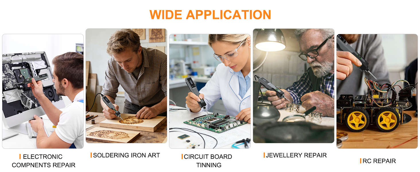 Soldering Iron Kit Cordless Portable Rechargeable