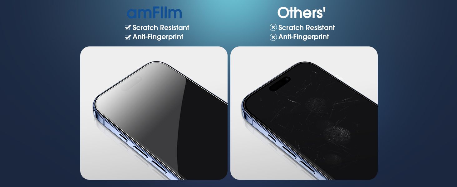 amFilm OneTouch Magnetic for 18 Pro 6.3" screen protector Tempered Glass