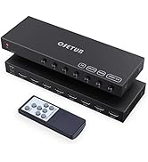7 in 1 Out HDMI Switch 4K@60Hz with HDR, HDCP 2.2 & 3D and IR Remote Control for PS5, Xbox, Ninte...
