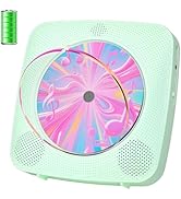 CD Player with Speakers CD Players for Home: Desktop Wall CD Player Bluetooth Portable Kegaudio w...